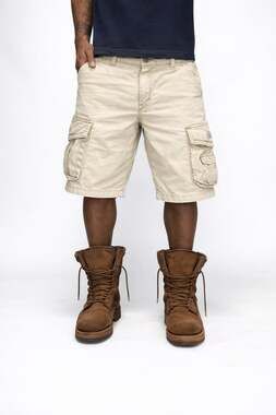 Unionbay Shorts Mens 38 Beige Khaki Cargo Shorts Pockets Comfort Heavy Y2K